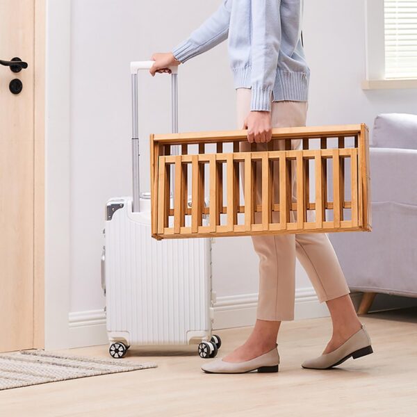 6 Tier Wooden Foldable Shoe Rack - Image 2