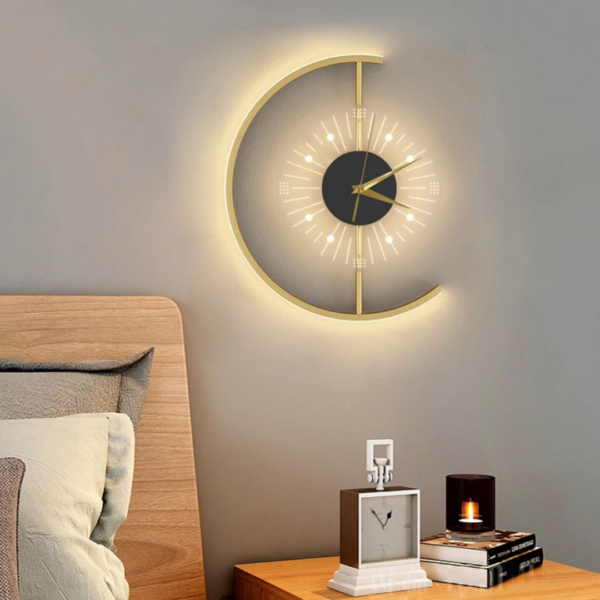 Modern Golden Wall Clock
