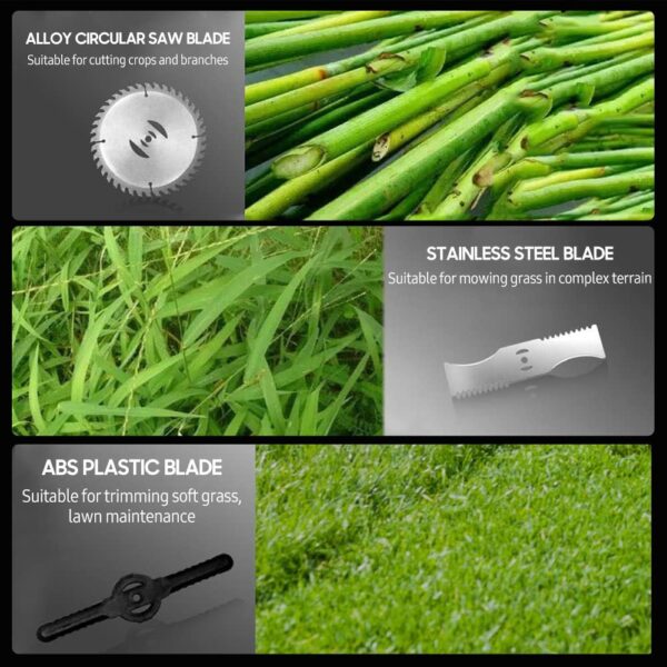 Lawn mower / Grass Slasher - High power with 2 Rechargeable Batteries - Image 5