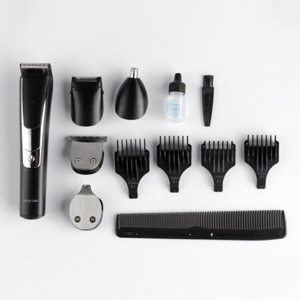 Green Lion 5 in 1 Grooming Set 600mAh - Black - Image 3