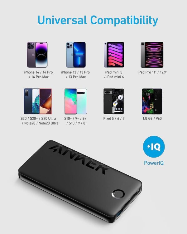 Anker 323 USB-C Power Bank 10000 mAh (PowerCore PIQ) - Image 5