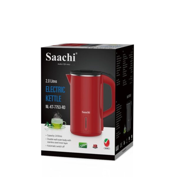 Saachi 2L Electric Kettle NL-KT-7753-RD - Image 2