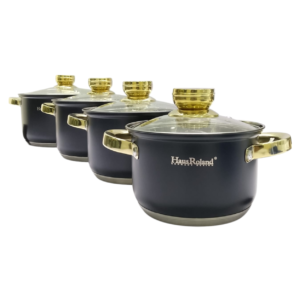 Haus Roland 8-Piece Granite Golden Cook & Serve