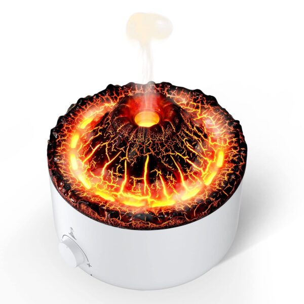 Sonifer Volcano Humidifier, Jellyfish Mist Humidifier for Bedroom, Pulsating/Continuous Modes - Image 3