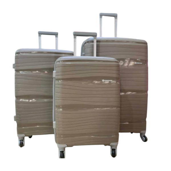 Rubber Travel Suitcase Full Set 3pcs