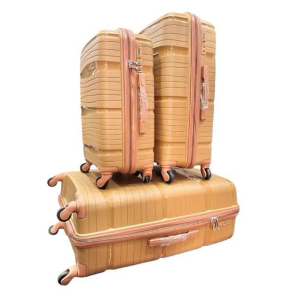 Rubber Travel Suitcase Full Set 3pcs