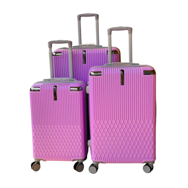 Rubber Travel Suitcase Full Set 3pcs