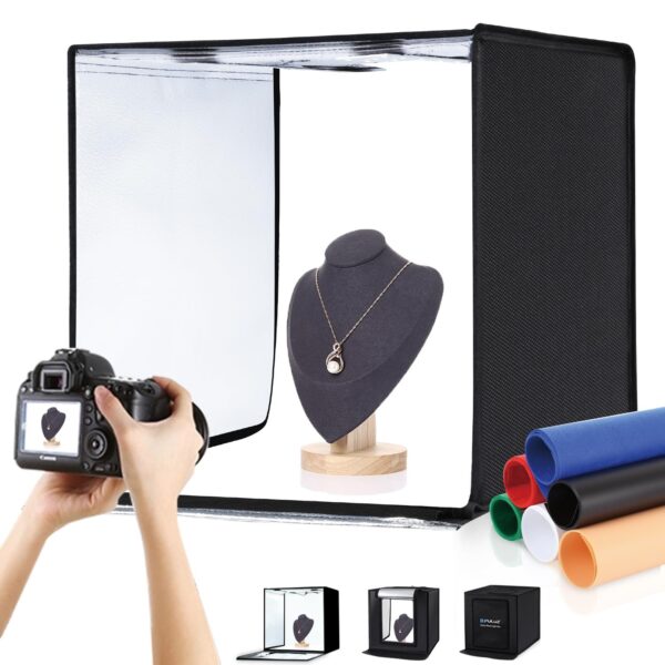 Professional Photo Studio Light Box Portable 60cm 24" Light Tent LED