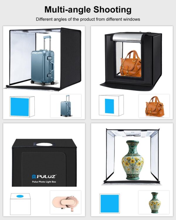 Professional Photo Studio Light Box Portable 60cm 24" Light Tent LED - Image 5