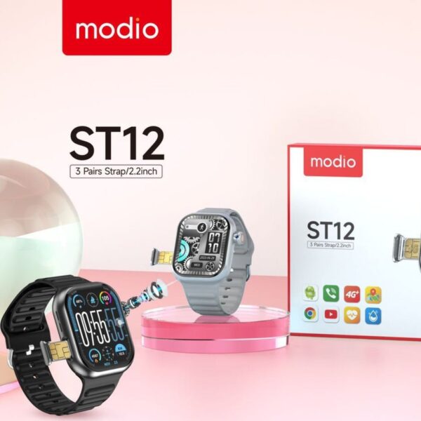 Modio ST12 Smartwatch with Simcard 64GB 4GB RAM - Image 2