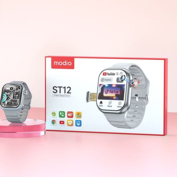 Modio ST12 Smartwatch with Simcard 64GB 4GB RAM - Image 4