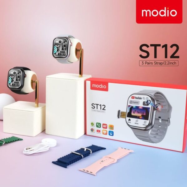 Modio ST12 Smartwatch with Simcard 64GB 4GB RAM - Image 3
