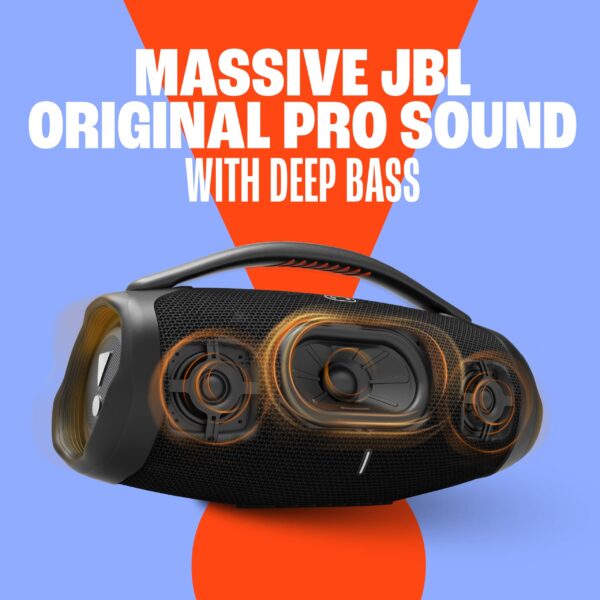 JBL Boombox 3 Portable Bluetooth Speaker with Massive Sound, Deepest Bass, IPX7 Waterproof, 24H Playtime, PartyBoost - Image 3