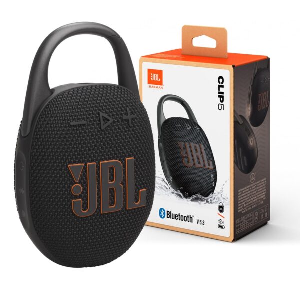 JBL Clip 5 - Ultra-Portable, Waterproof & Dustproof Bluetooth Speaker 12Hrs Playtime