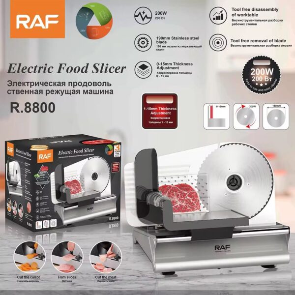 RAF Electric R.8800 Food Slicer 200w - Image 2