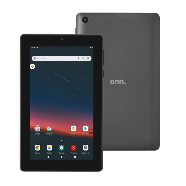 Onn Gen 3 Kids Learning Tablet | 7 inch | 32GB ROM | 2GB RAM | Google Kids Space | Android 12 + Free Protective Rubber Cover