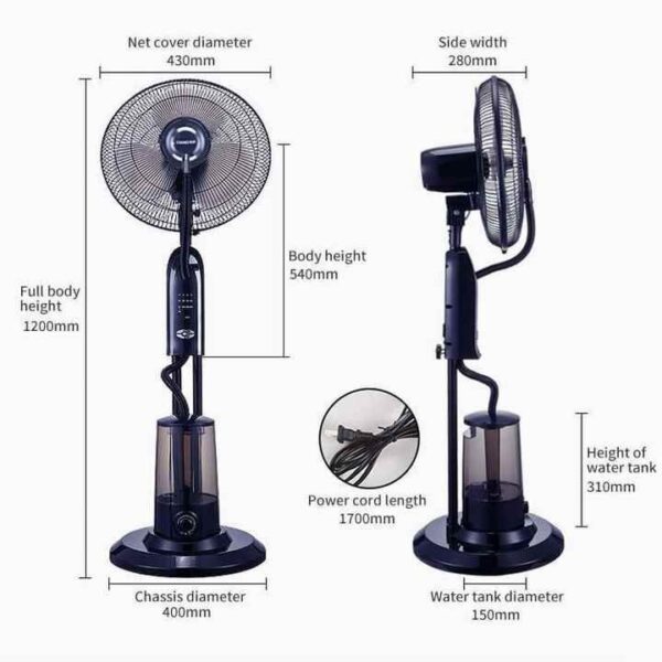 40cm Pedestal Mist fan - Image 2