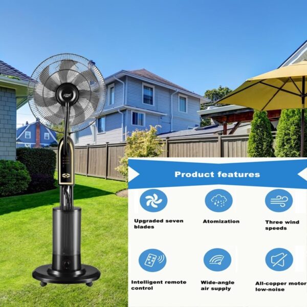 40cm Pedestal Mist fan - Image 6