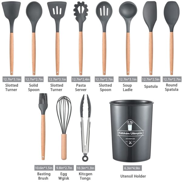 12pc Kitchen Cookware Utensil Set - Image 5