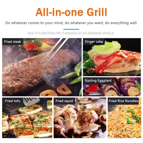Electric Countertop Flat Top Griddle Stainless Steel - Image 3