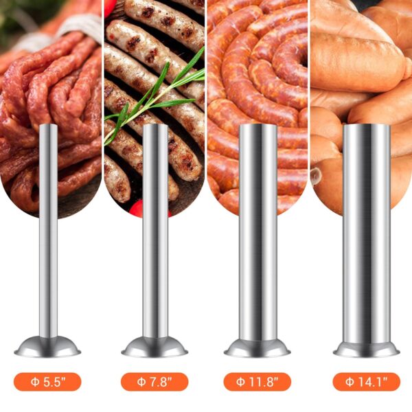 Commercial 20Kg Sausage Stuffer, Stainless Steel Sausage Maker – Silver - Image 4