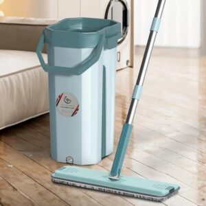 Bucket Mopper Microfiber Flat Spin