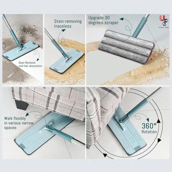 Bucket Mopper Microfiber Flat Spin - Image 5