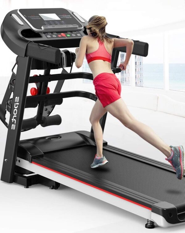 Treadmill Multifunctional 2.0HP Hydraulic Folding Ultra Silent Heart Rate Test with LCD Display Running Machine - Image 5