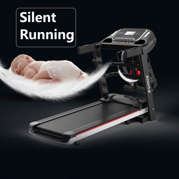 Treadmill Multifunctional 2.0HP Hydraulic Folding Ultra Silent Heart Rate Test with LCD Display Running Machine - Image 6