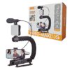 Plokama Video Making Kit PK777 for both Cameras and Smartphones with Mic with Handheld Stabilizer kit