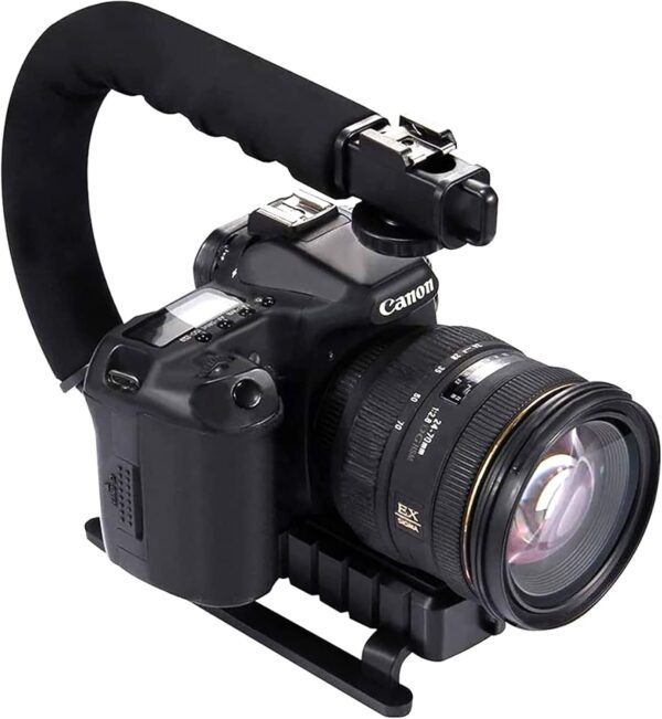 Plokama Video Making Kit PK777 for both Cameras and Smartphones with Mic with Handheld Stabilizer kit - Image 4