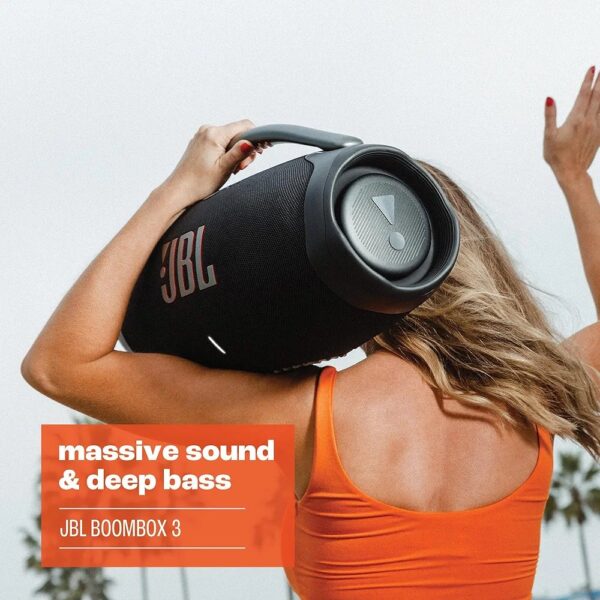 JBL Boombox 3 Portable Bluetooth Speaker with Massive Sound, Deepest Bass, IPX7 Waterproof, 24H Playtime, PartyBoost - Image 6