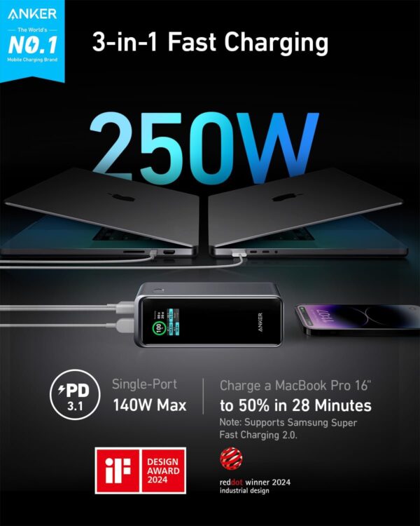 Anker Prime 27,650mah Powerbank 250W - Image 2
