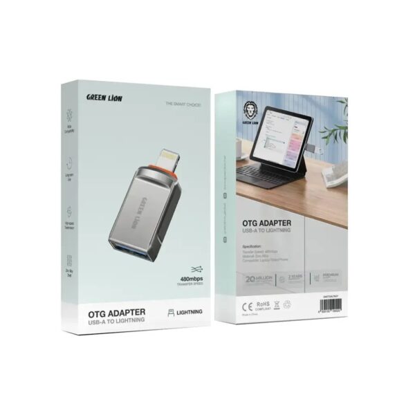 Green Lion iphone OTG Adapter USB-A to Lightning - Image 2