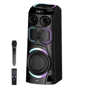 JVC XS-N6112PB - 2400 watts , built in rechargeable battery, Bluetooth, Aux in , Usb, wireless mic, 12’ drive unit