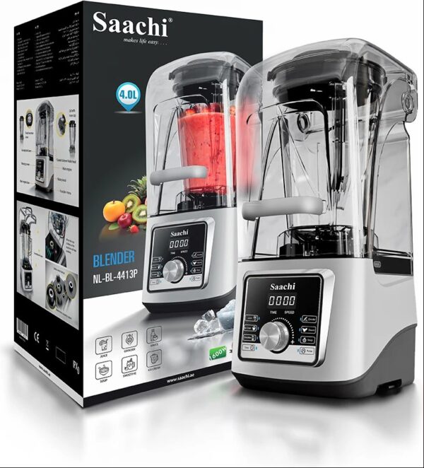 Saachi Commercial Blender 4L With Ice Crusher Juicer, 1600W - Image 3