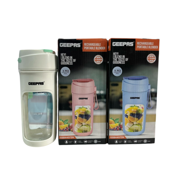 Geepas Rechargeable Portable Blender GSB44073N
