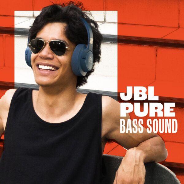 JBL Tune 720BT - Wireless Over-Ear Headphones with JBL Pure Bass Sound, Bluetooth 5.3, Up to 76H Battery Life and Speed Charge, Lightweight, Comfortable and Foldable Design (Blue) - Image 4