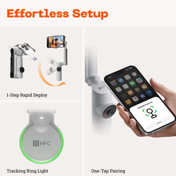 Insta 360 Flow Pro AI Tracking Gimbal Stabilizer (Limited Edition) - Image 2