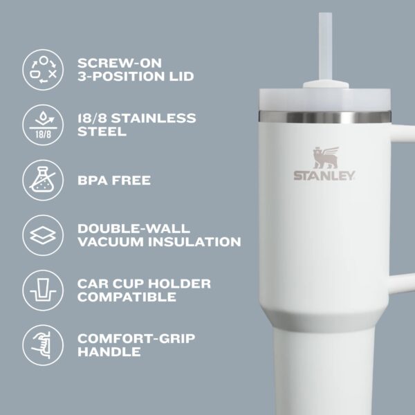 Stanley Hot and Cold Bottle Cup 40 Oz/1.18ml The Quencher H2.0 Flowstate™ Tumbler - Image 4
