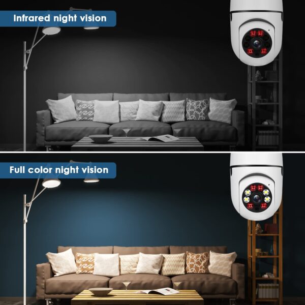Light Bulb Camera,Security camera for home surveillance - Image 3