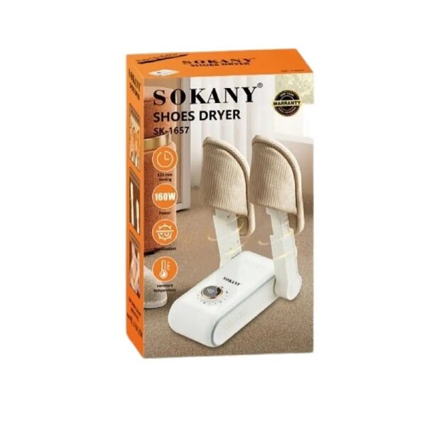 Sokany Portable Electric Shoe Dryer, Foldable Antibacterial Shoe Warmer with Timer, Intelligent Quick Shoe Dryer - Image 3