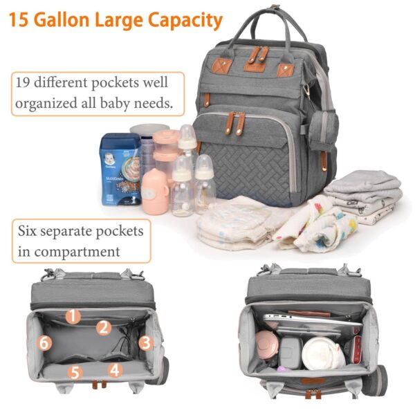 Baby Diaper Waterproof Bag Large Capacity and Multifunctional - Image 4