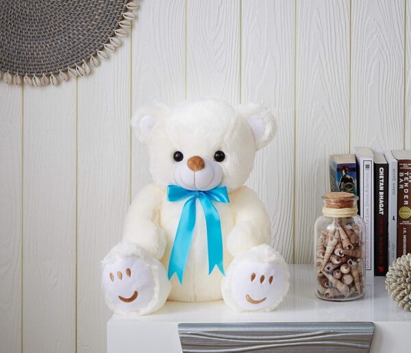 Kiddie castle Cute Teddy Bear Stuffed Animals Super Soft with Bow Plush Bear Toy White | Great Birthday Gift - Image 2