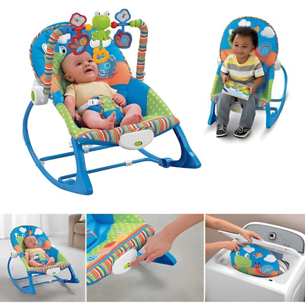 Infant to Toddler Baby Swing Musical Rocker for Baby Boys/Girls/Toddlers/Infants (Blue) - Image 5