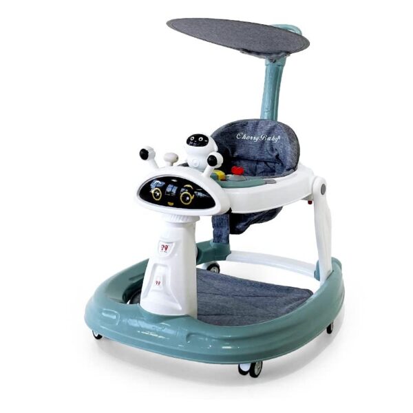 INFANTIAL 2 in1 Twist Baby Walker Round Kids Walker for Babies Cycle with Adjustable Height and Musical Toy Bar Rattles and Toys