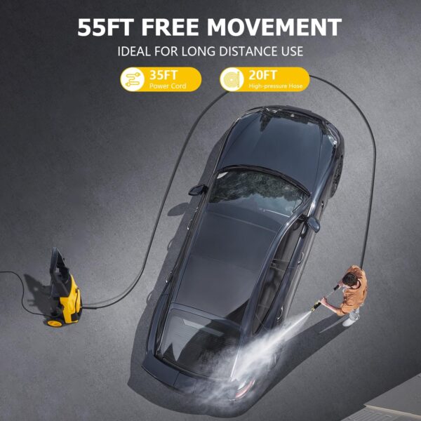 Clikon Hidro Jet 1800W High Pressure Car Washer CK4044 -135Bar 5.5L/min - Image 4