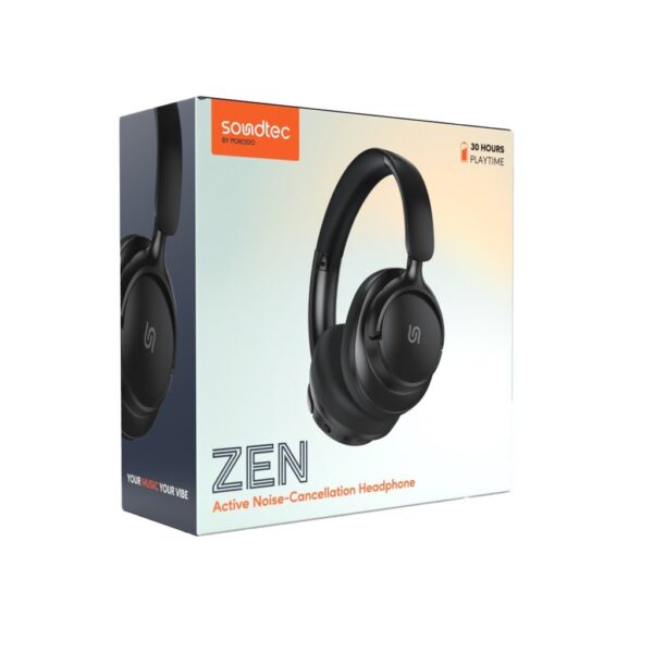 Porodo Soundtec Zen Active Noise-Cancellation Headphones - Image 2