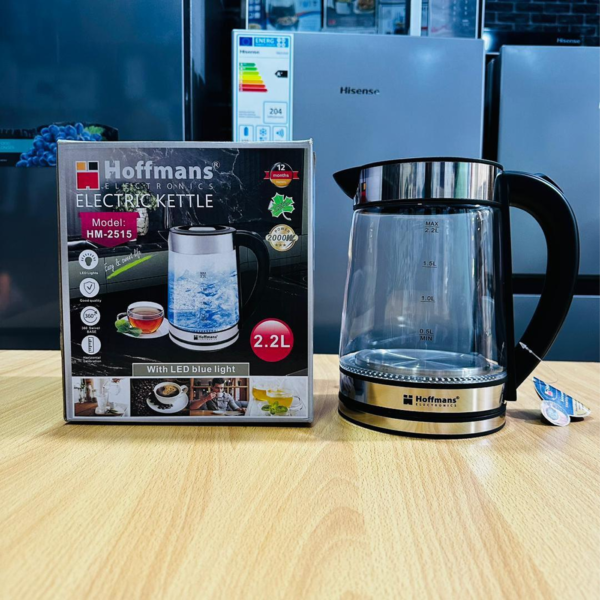 Hoffmans 2.2L Glass Electric Kettle - Image 2