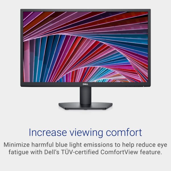 DELL 24Inch Monitor – Full HD 1080p, Black - Image 2